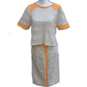 Potter's Pot lace top and skirt